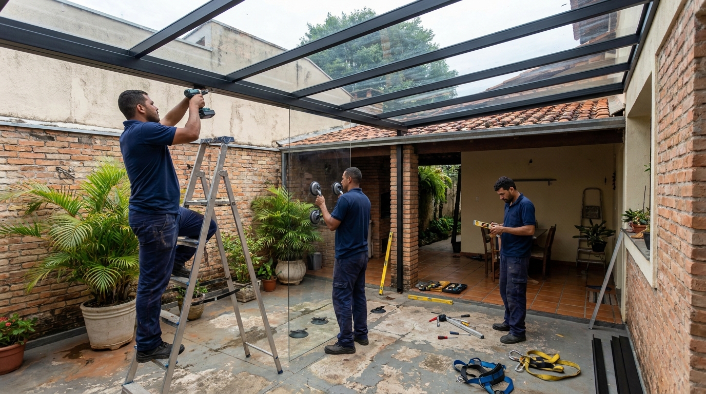 Cobertura de Vidro em São Bernardo do Campo‑SP